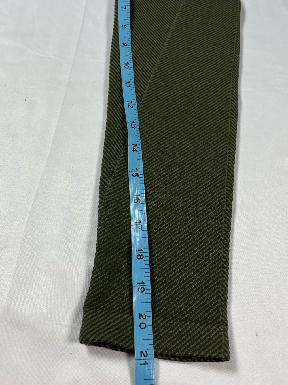 Free People Earthy Green Chevron Ribbed Leggings Size XS Cropped Workout - Picture 7 of 8